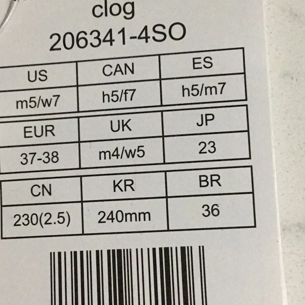 🐊Crocs Classic Lined Tie Dye Clogs Powder Blue/Multi. Size 7 - Picture 6 of 7